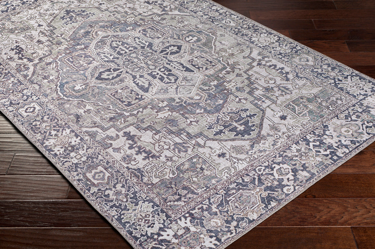 Surya Iris Irs-2359 Charcoal, Sage, Light Gray, Cream Rugs.