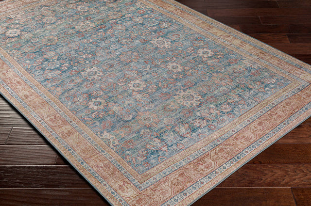 Surya Iris Irs-2365 Dark Blue, Denim, Grass Green, Burnt Orange Rugs.