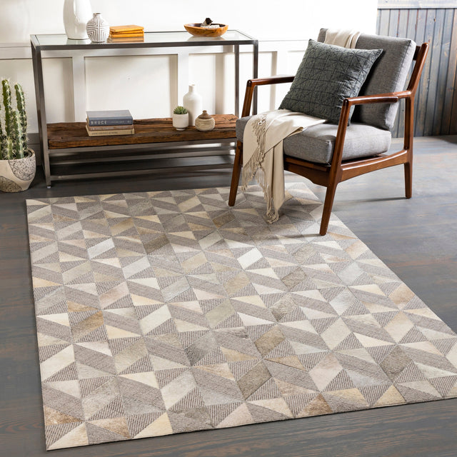 Surya Jardin Jrd-2301 Light Gray, Medium Gray, Cream, Beige Rugs.