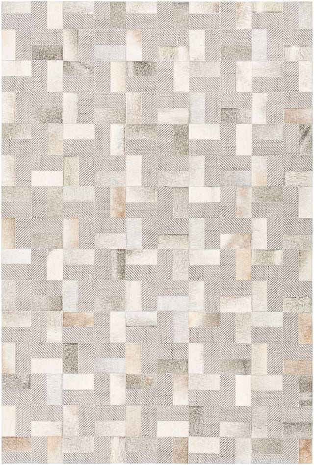 Surya Jardin Jrd-2305 Light Gray, Medium Gray, Cream, Beige Rugs.