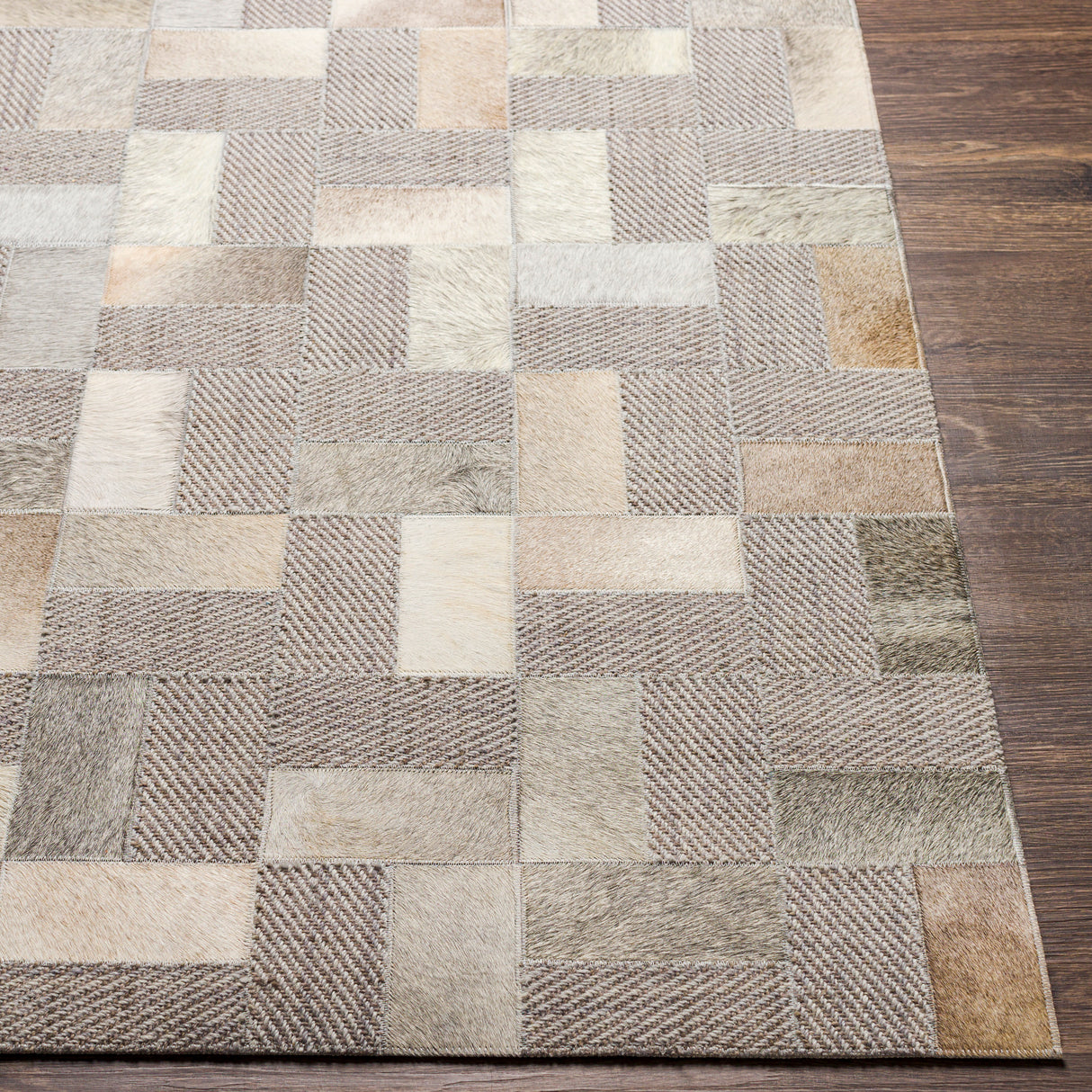 Surya Jardin Jrd-2305 Light Gray, Medium Gray, Cream, Beige Rugs.