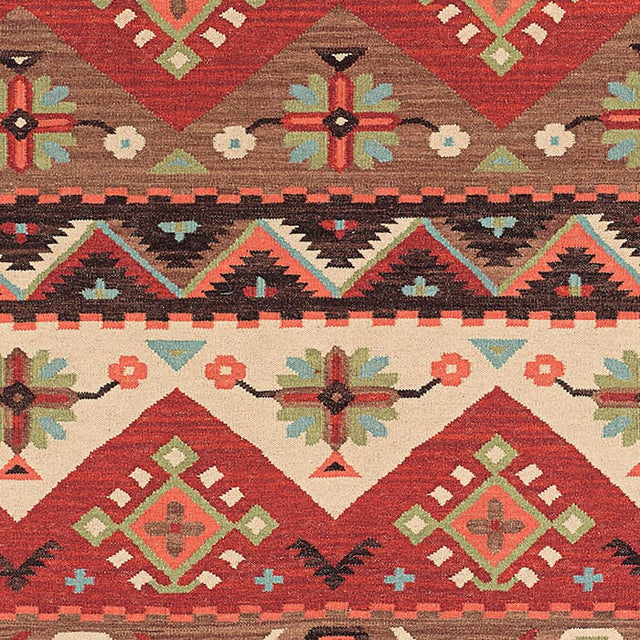Surya Jewel Tone jt-8 Red / Brown / Beige / Turquoise Rugs.