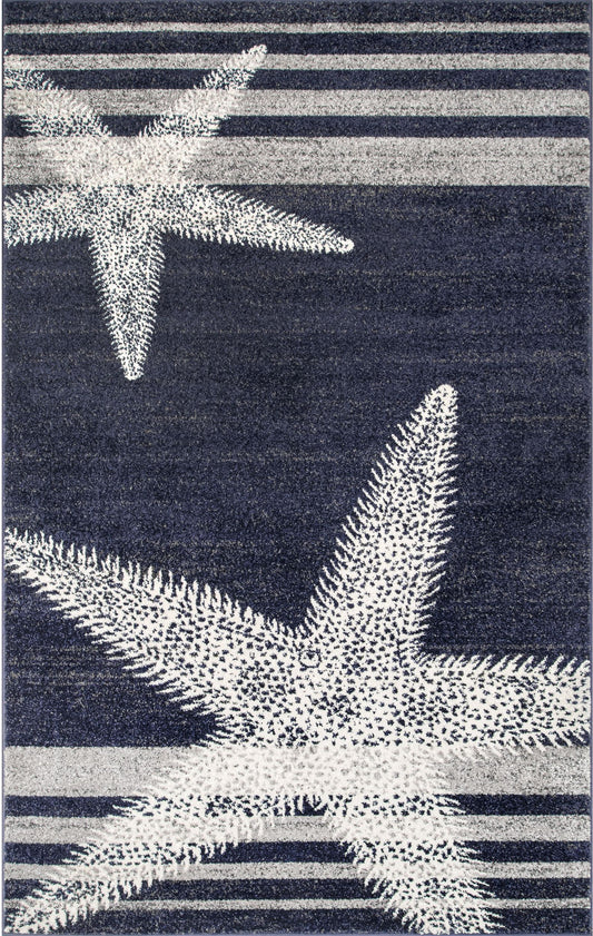 Nuloom Thomas Paul Starfish And Nth1560A Blue Area Rug