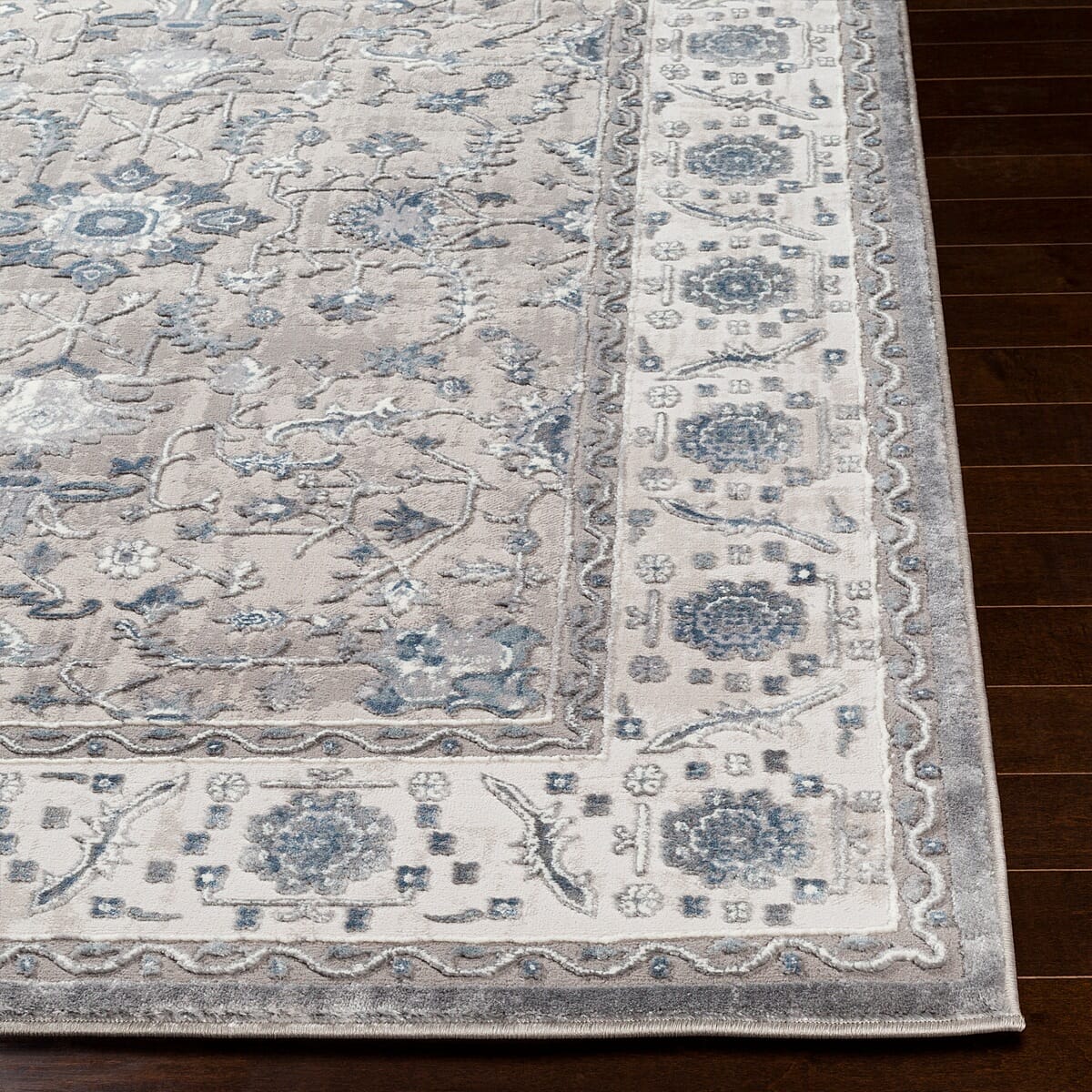 Surya Katmandu Kat-2304 Navy, Denim, Charcoal, Light Gray Rugs.