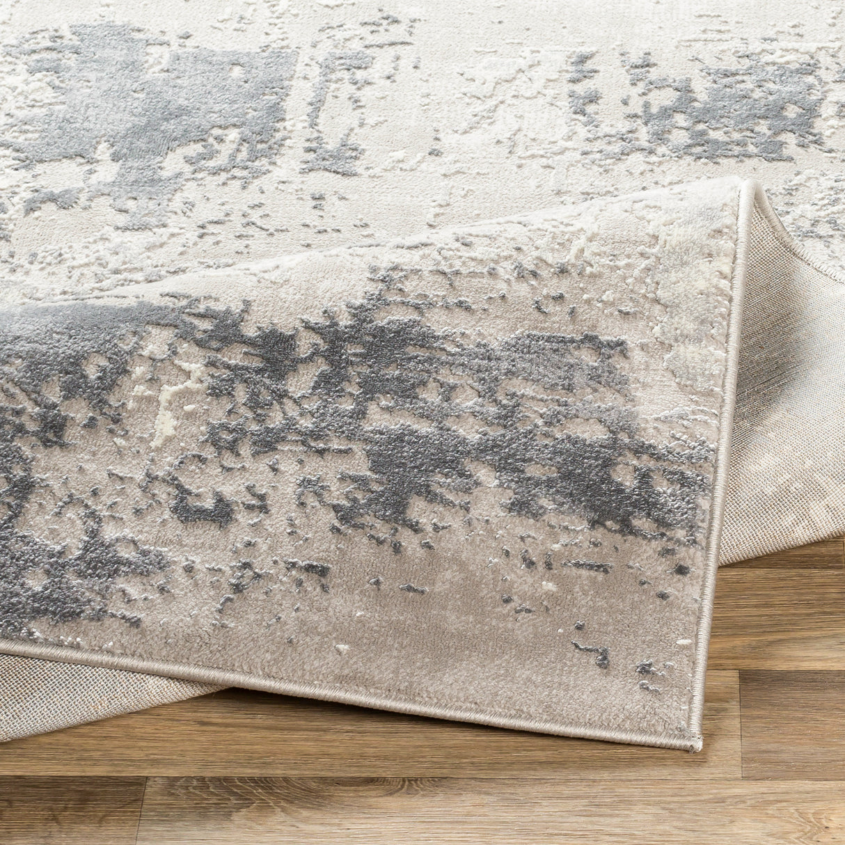 Surya Katmandu Kat-2313 Charcoal, Light Gray, Medium Gray, Ivory Rugs.