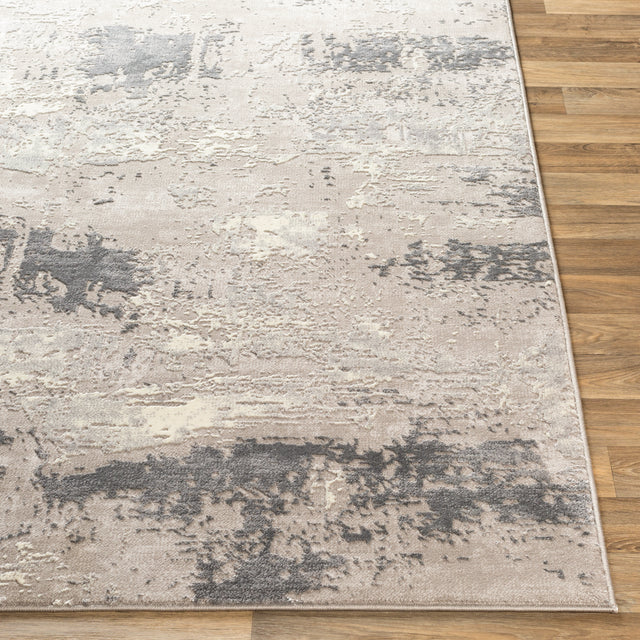 Surya Katmandu Kat-2313 Charcoal, Light Gray, Medium Gray, Ivory Rugs.