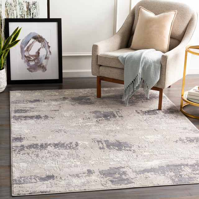 Surya Katmandu Kat-2313 Charcoal, Light Gray, Medium Gray, Ivory Rugs.