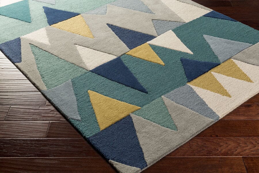 Surya Kennedy Kdy-3012 Bright Blue, Aqua, Wheat, Navy Rugs.
