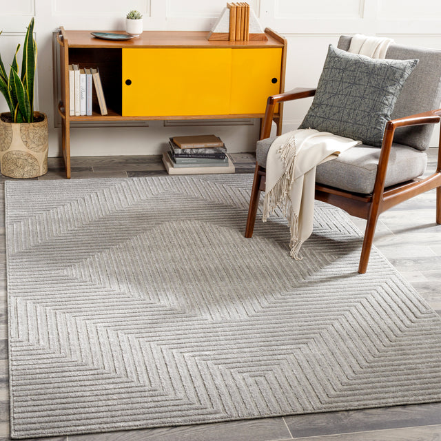 Surya Kingston Kgs-2306 Silver Gray, Medium Gray Rugs.