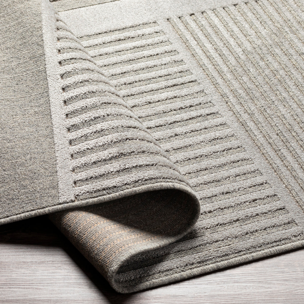 Surya Kingston Kgs-2308 Silver Gray, Medium Gray Rugs.