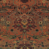 Oriental Weavers Sphinx Kharma 465j4 Green / Beige Area Rug