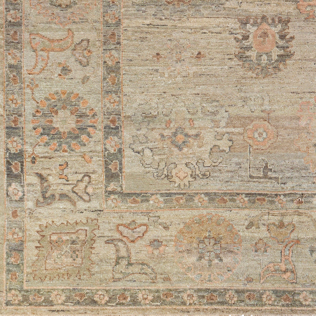 Surya Khotan Kht-2300 Light Gray, Camel Rug.