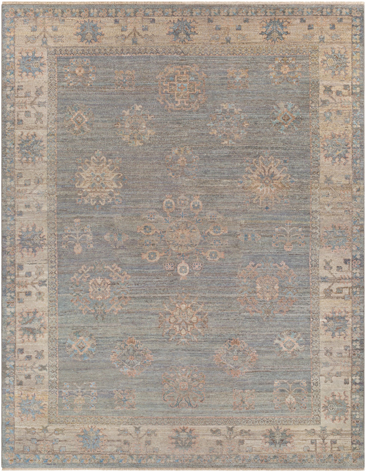 Surya Khotan Kht-2303 Sage, Blue Rug.