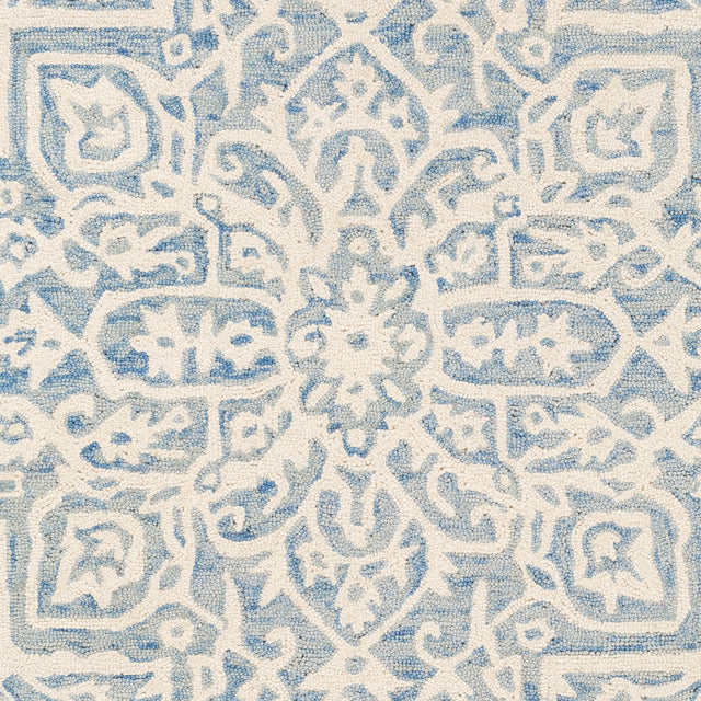 Surya Kayseri Ksr-2307 Denim, Ice Blue, Cream Rugs.