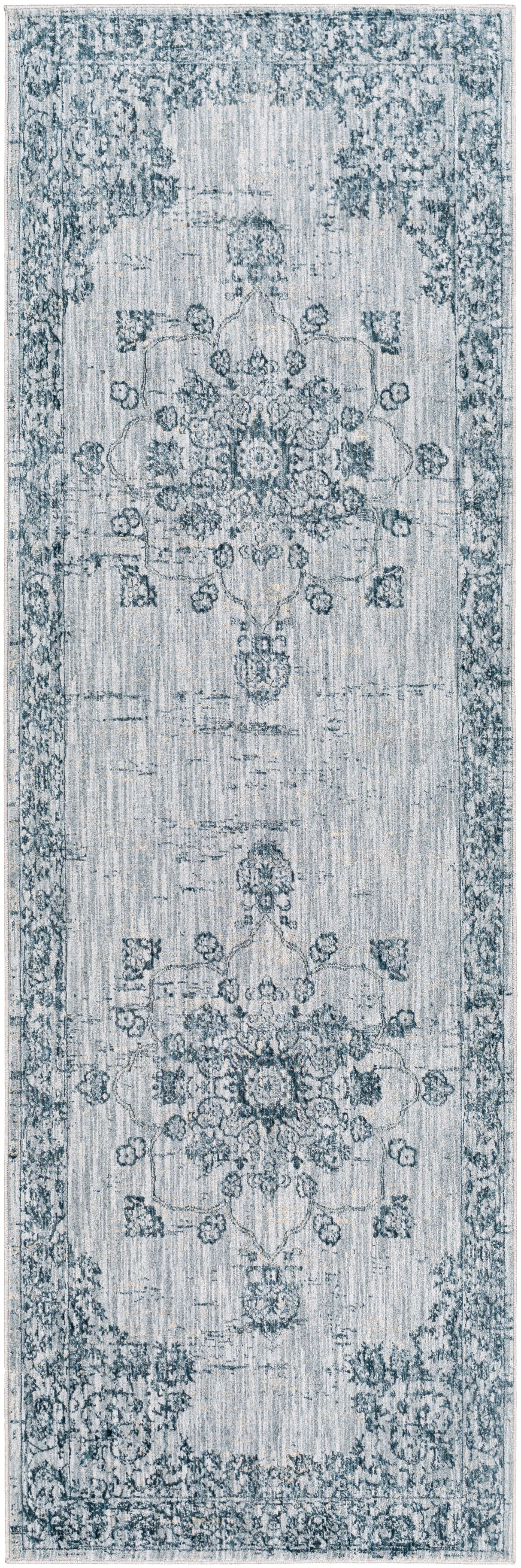 Surya Laila Laa-2302 Navy, Teal, Light Gray, Medium Gray Rugs.