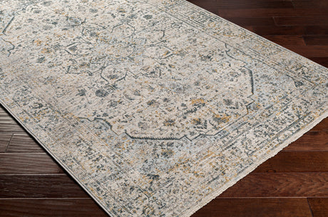 Surya Laila Laa-2311 Teal, Sage, Saffron, Charcoal Rugs.