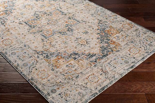 Surya Laila Laa-2313 Teal, Burnt Orange, Medium Gray, Sage Rugs.