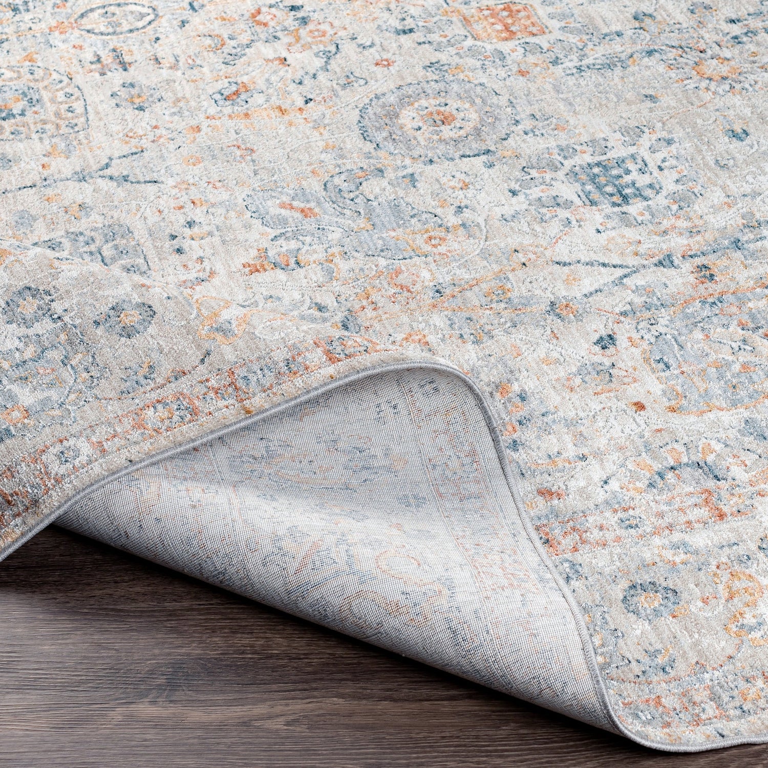 Surya Laila Laa-2317 Teal, Burnt Orange, Sage, Saffron Rugs.