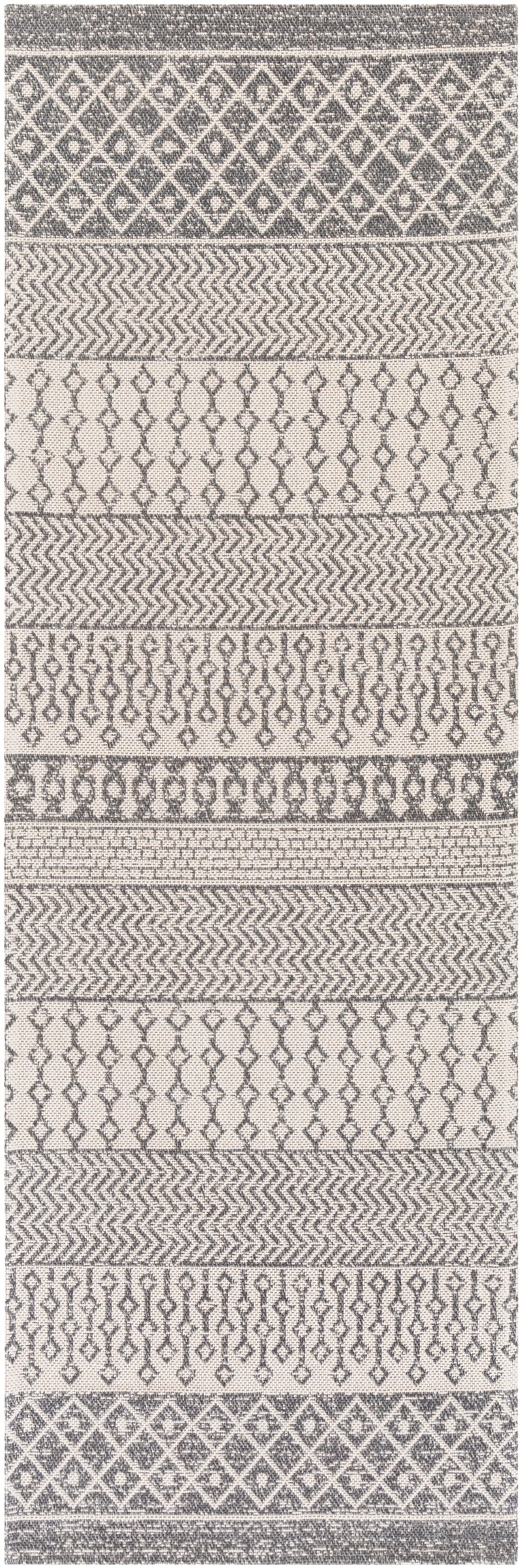 Surya La Casa Lcs-2305 Charcoal, White, Silver Gray Rugs.