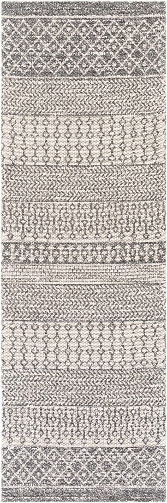 Surya La Casa Lcs-2305 Charcoal, White, Silver Gray Rugs.
