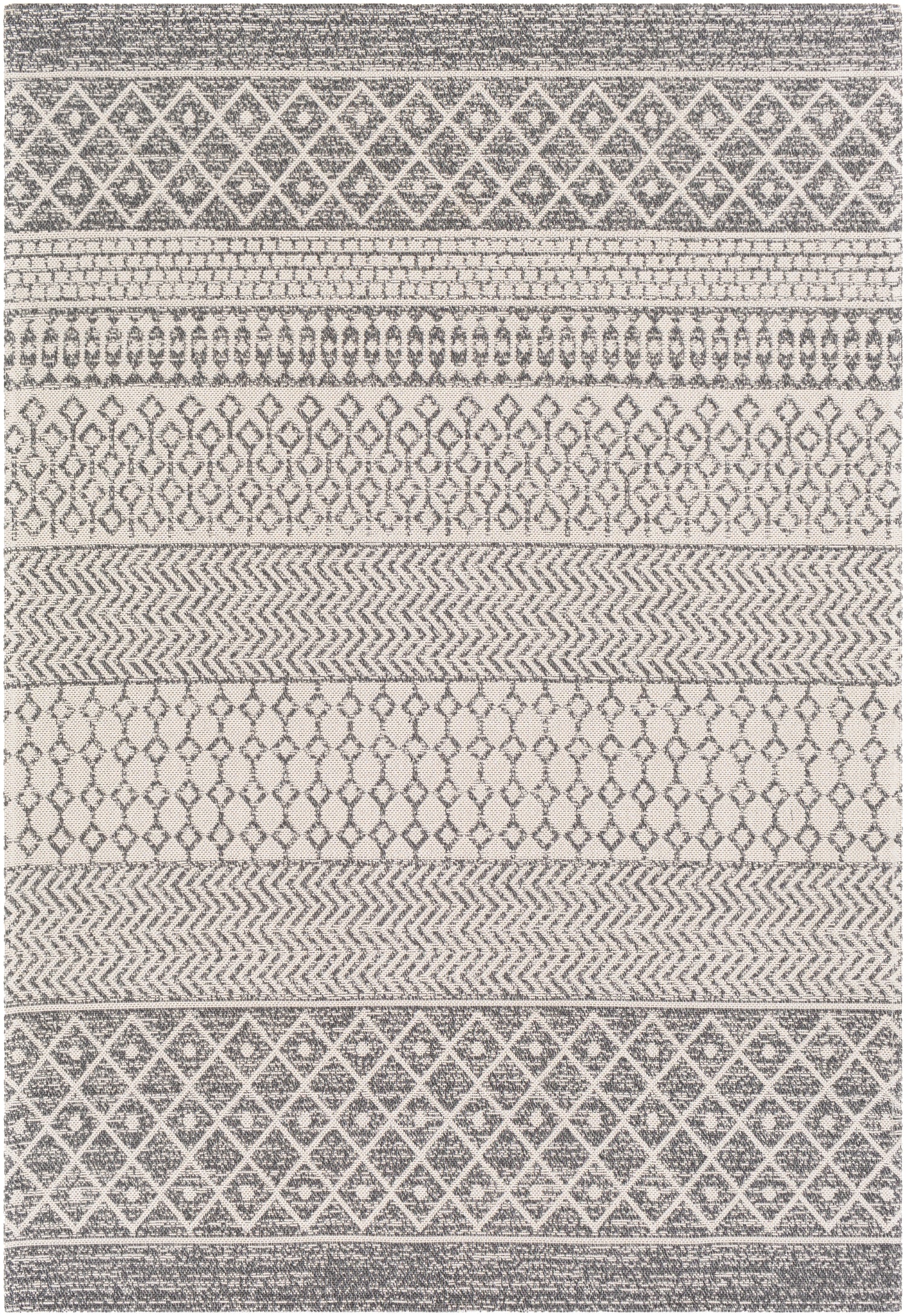 Surya La Casa Lcs-2305 Charcoal, White, Silver Gray Rugs.