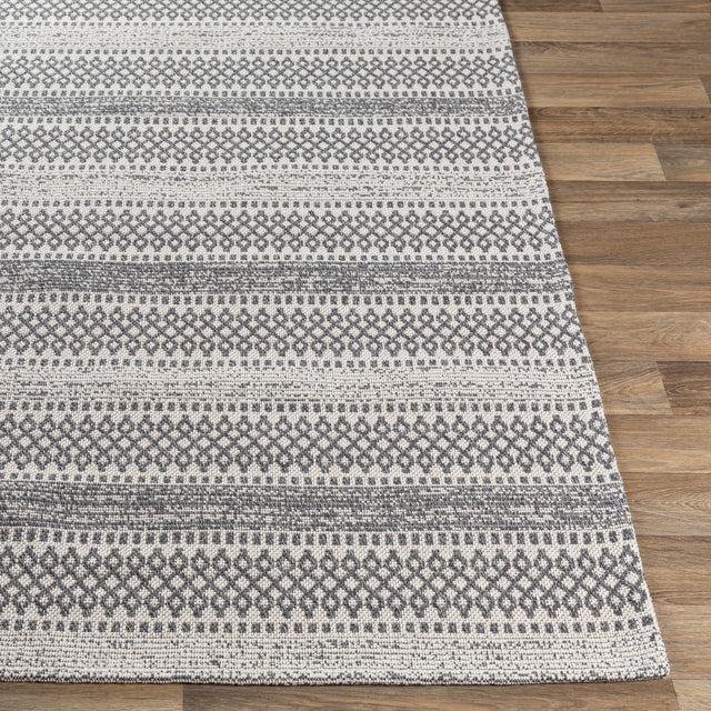 Surya La Casa Lcs-2309 Silver Gray, Charcoal, Ivory Rugs.