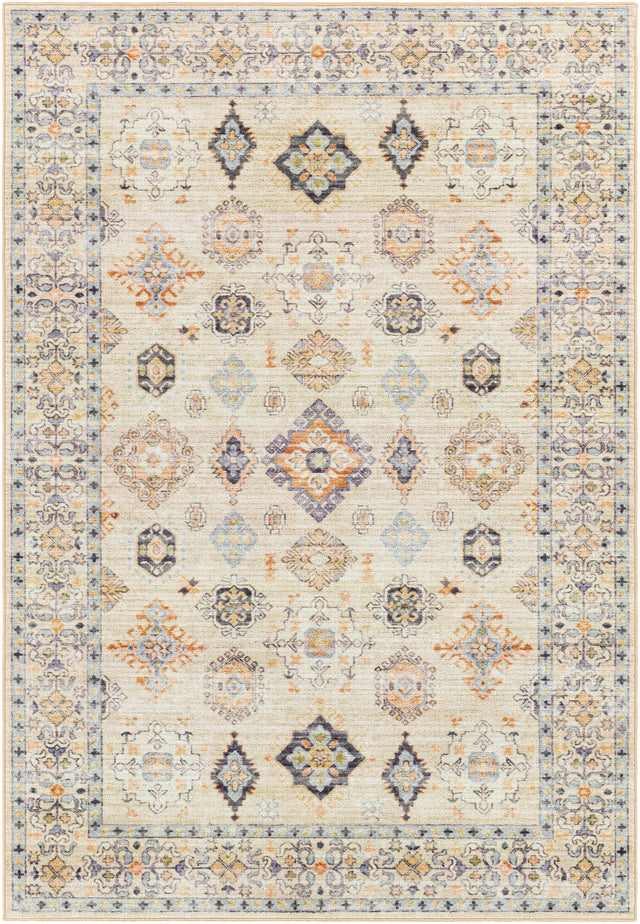Surya Leicester Lec-2303 Burnt Orange, Tan, Denim, Grass Green Rugs.