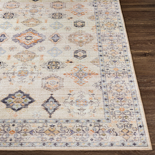 Surya Leicester Lec-2303 Burnt Orange, Tan, Denim, Grass Green Rugs.