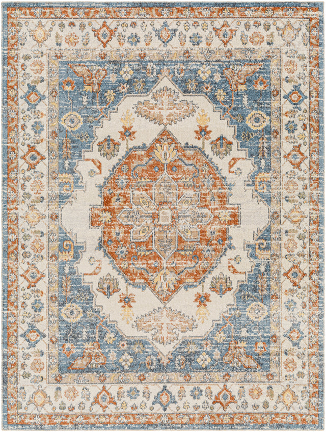 Surya Machine Washable Lillian Lll-2305 Blue Rug.