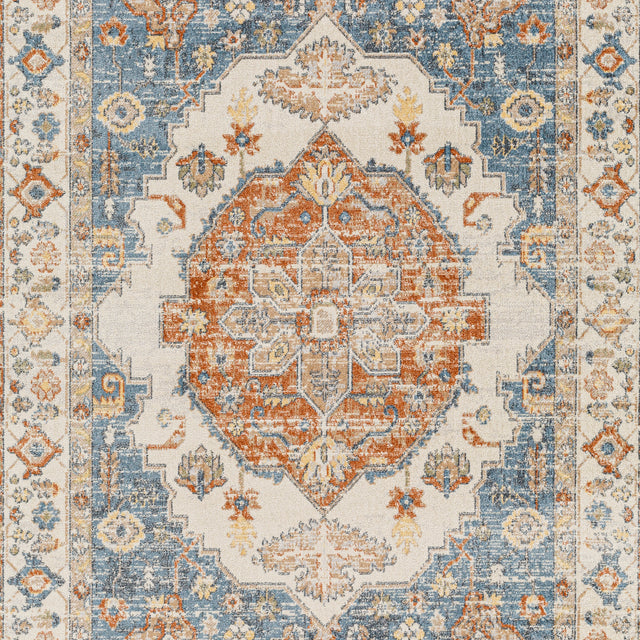 Surya Machine Washable Lillian Lll-2305 Blue Rug.