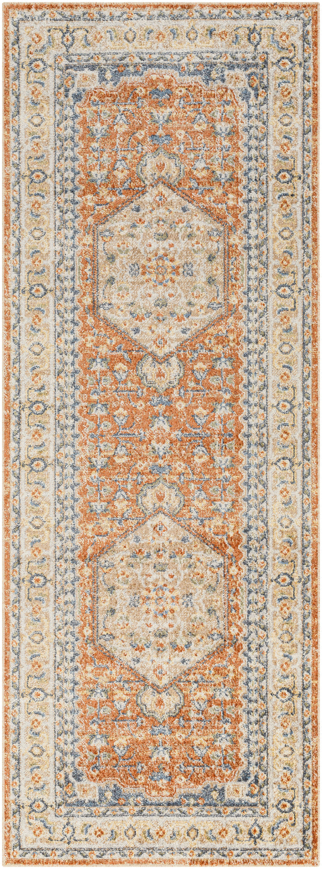 Surya Machine Washable Lillian Lll-2306 Orange Rug.