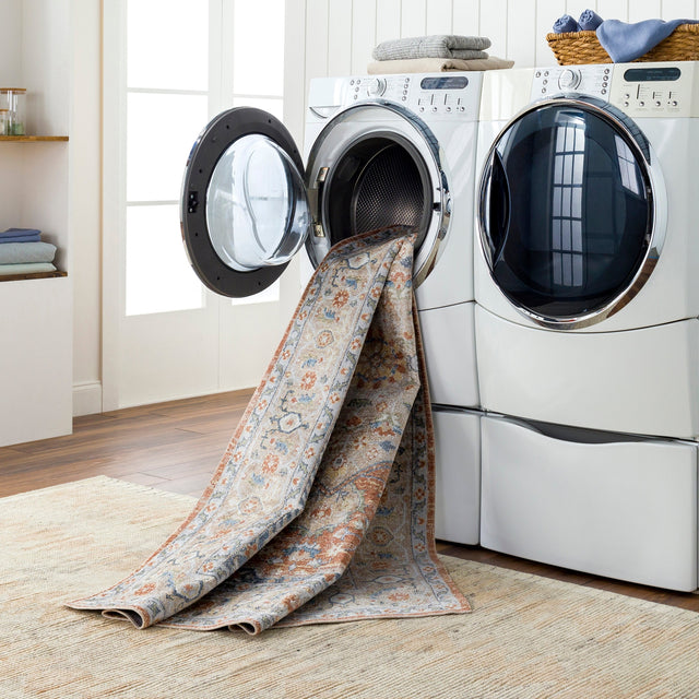 Surya Machine Washable Lillian Lll-2306 Orange Rug.