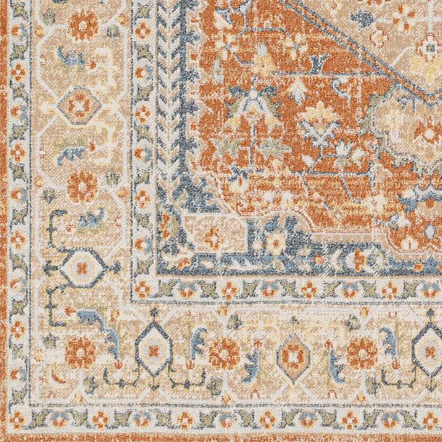 Surya Machine Washable Lillian Lll-2306 Orange Rug.
