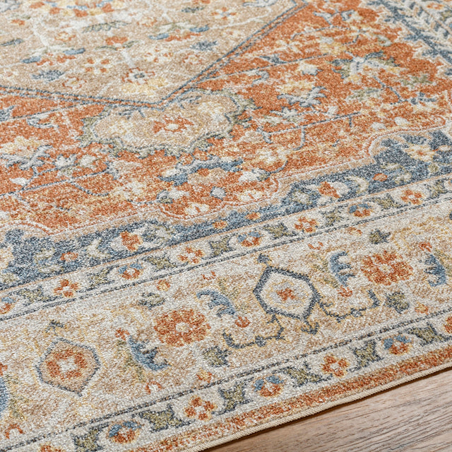 Surya Machine Washable Lillian Lll-2306 Orange Rug.