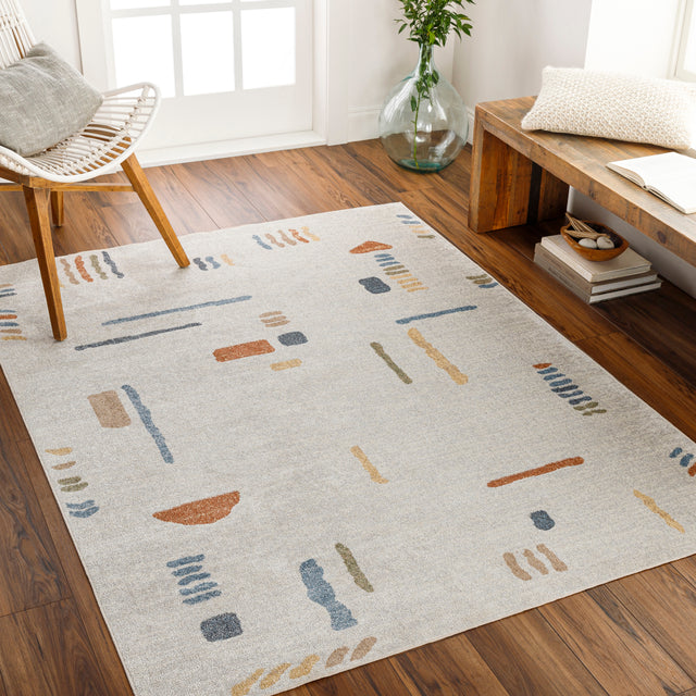 Surya Machine Washable Lillian Lll-2313 Beige Rug.