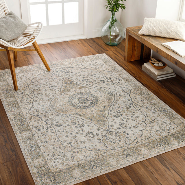 Surya Machine Washable Lillian Lll-2322 Beige Rug.