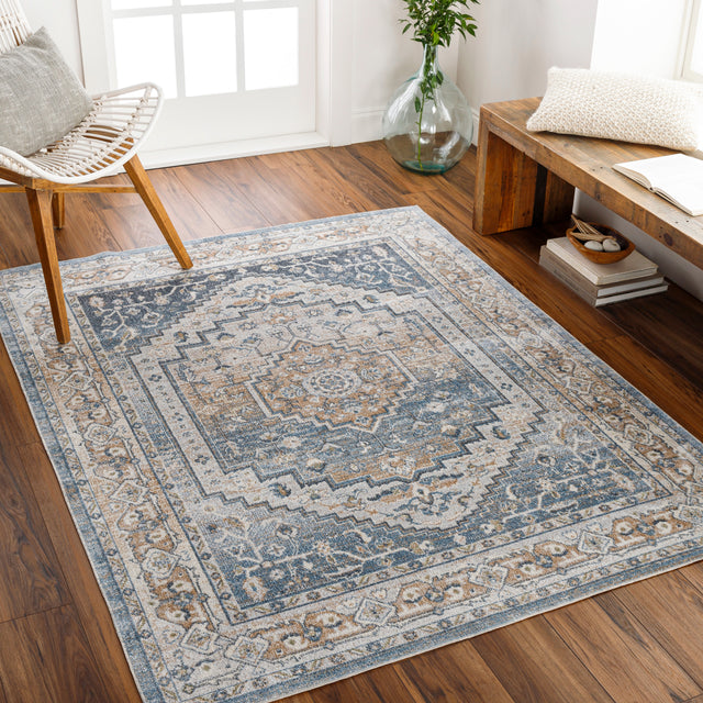 Surya Machine Washable Lillian Lll-2323 Blue Rug.