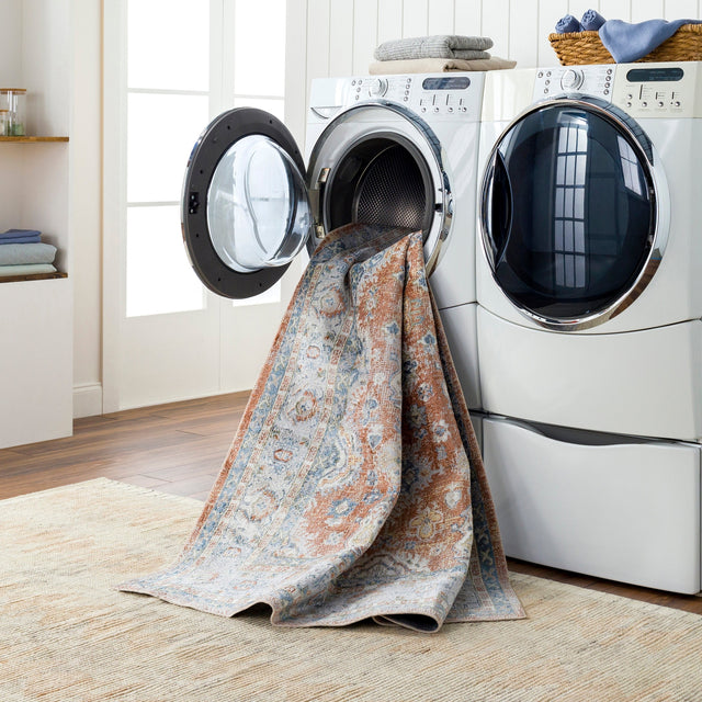 Surya Machine Washable Lillian Lll-2324 Orange Rug.