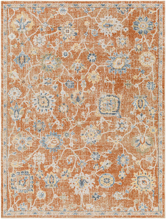 Surya Machine Washable Lillian Lll-2326 Orange Rug.