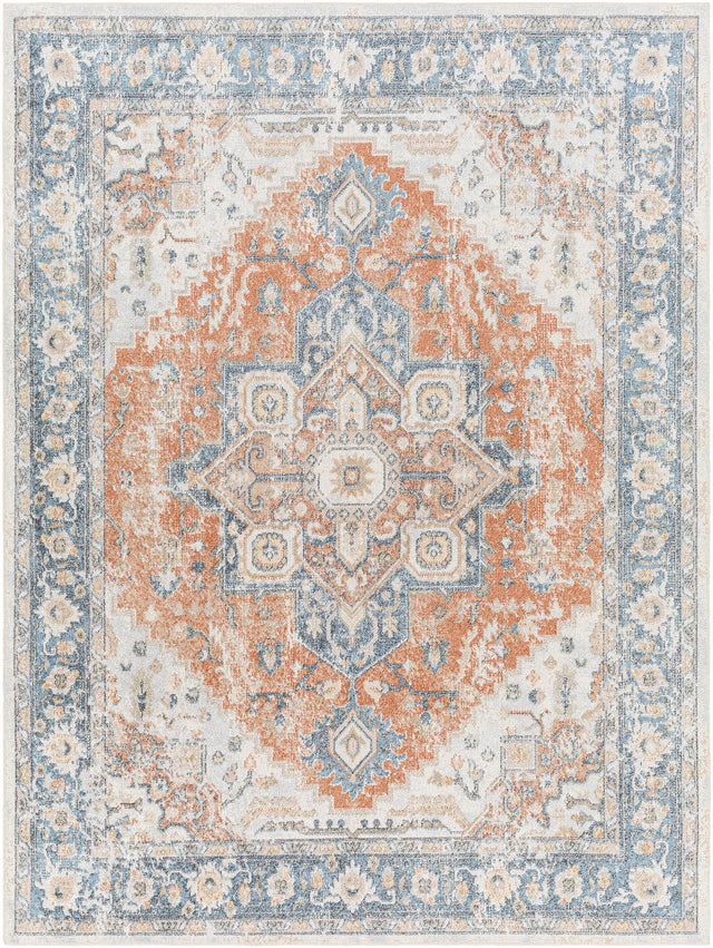 Surya Machine Washable Lillian Lll-2329 Orange Rug.