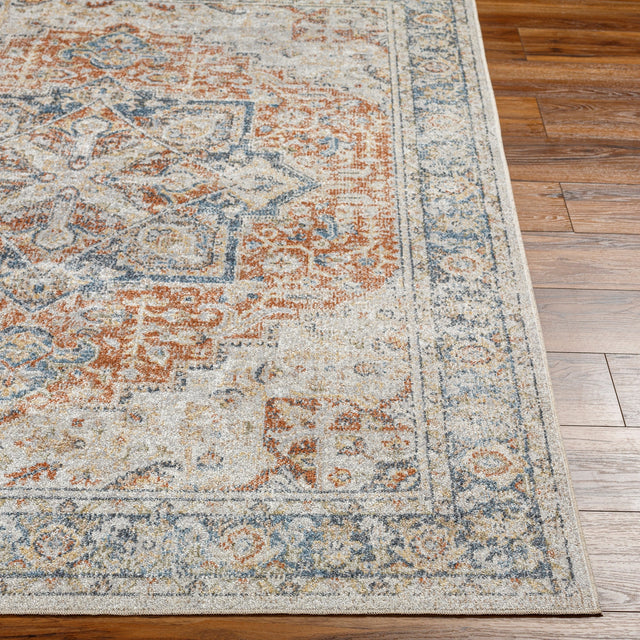 Surya Machine Washable Lillian Lll-2331 Orange Rug.