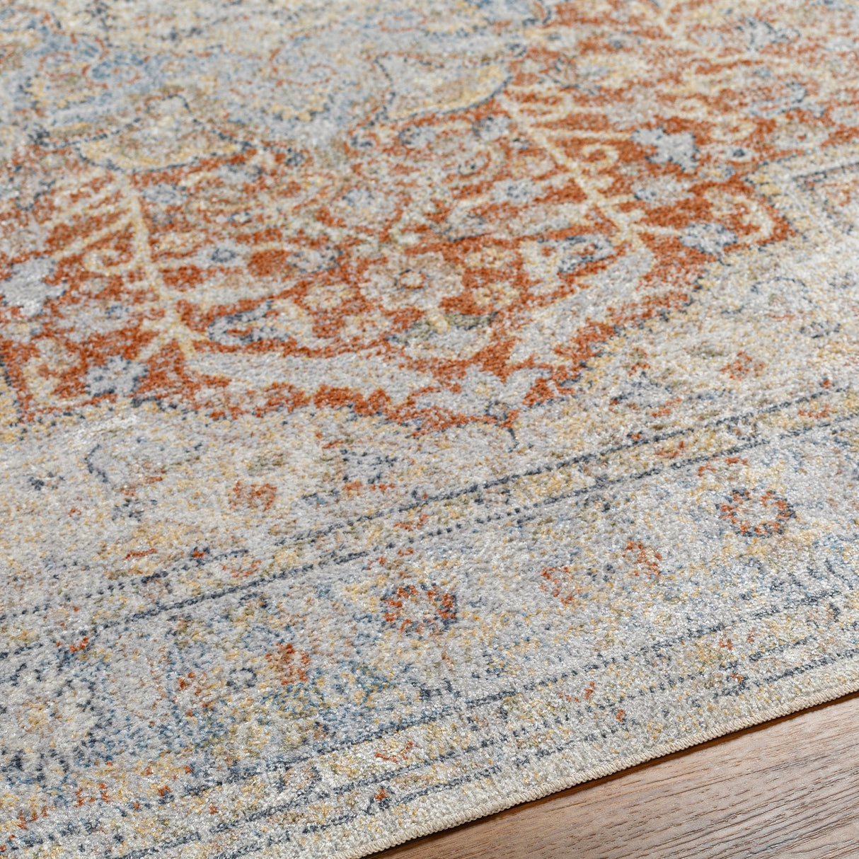 Surya Machine Washable Lillian Lll-2333 Blue Rug.