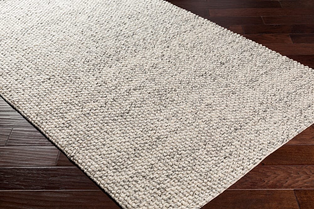 Surya Lucerne Lne-1001 Charcoal, White Rugs.
