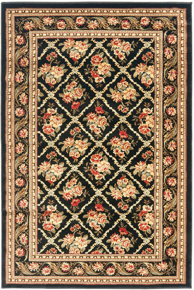 Safavieh Lyndhurst Lnh556-9090 Black / Black Rugs.