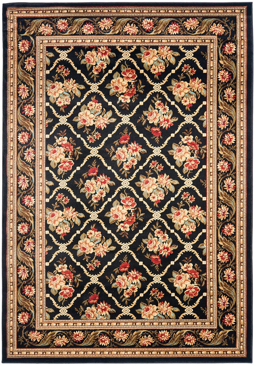 Safavieh Lyndhurst Lnh556-9090 Black / Black Rugs.