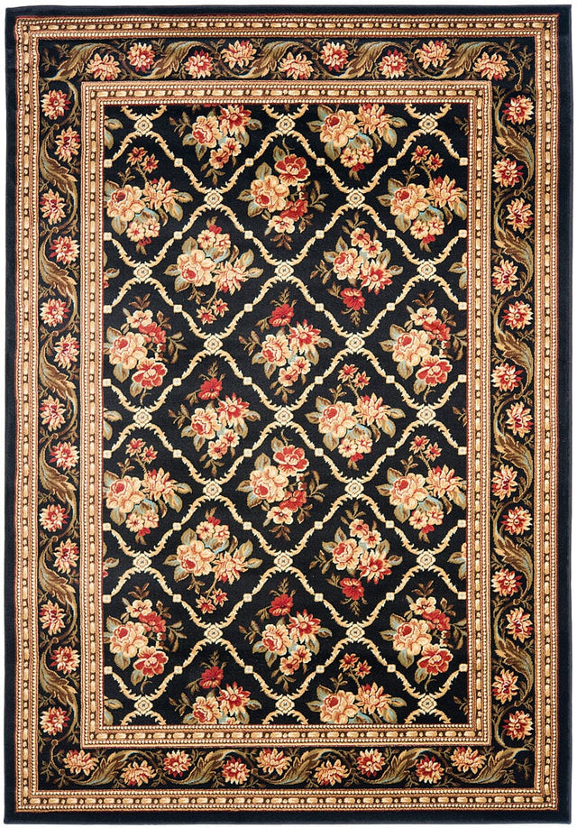 Safavieh Lyndhurst Lnh556-9090 Black / Black Rugs.