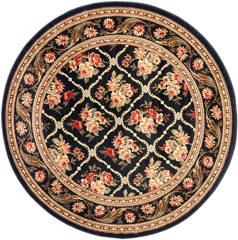 Safavieh Lyndhurst Lnh556-9090 Black / Black Rugs.