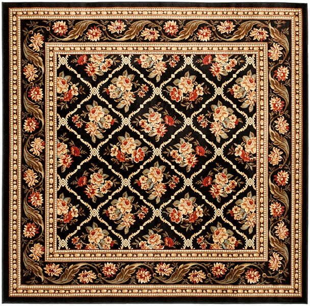 Safavieh Lyndhurst Lnh556-9090 Black / Black Rugs.