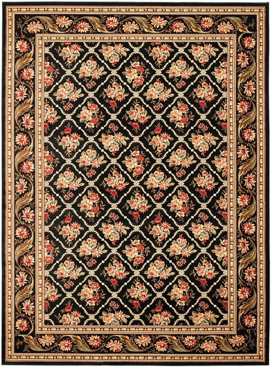 Safavieh Lyndhurst Lnh556-9090 Black / Black Rugs.