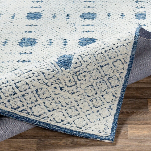 Surya Louvre Lou-2300 Navy, Cream, Ice Blue Rugs.